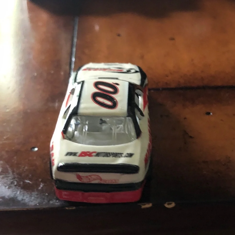 Die-cast Race Car Toy - White, Black & Red